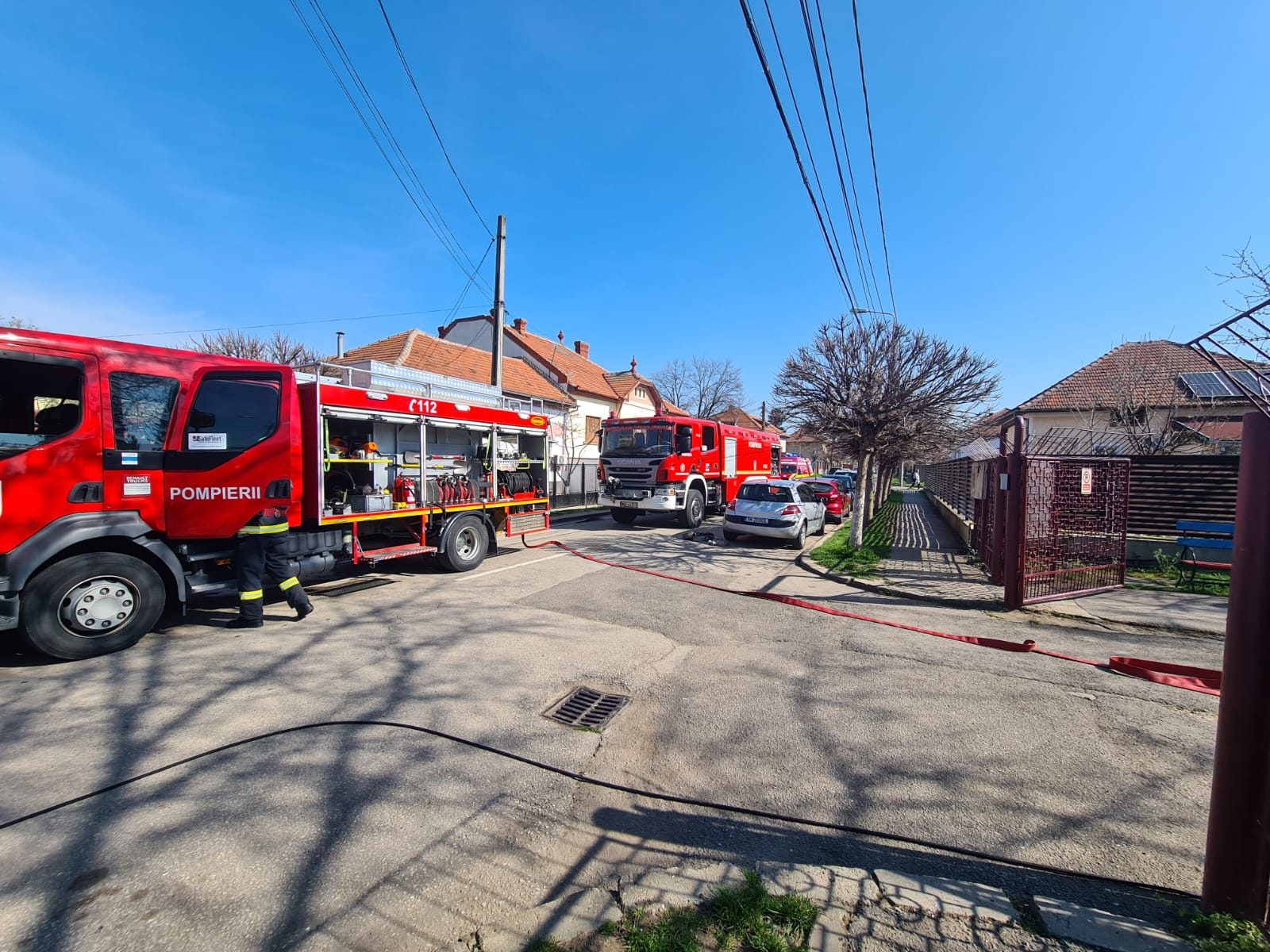 FOTO Exercițiu de evacuare în caz de incendiu la o grădiniță și o