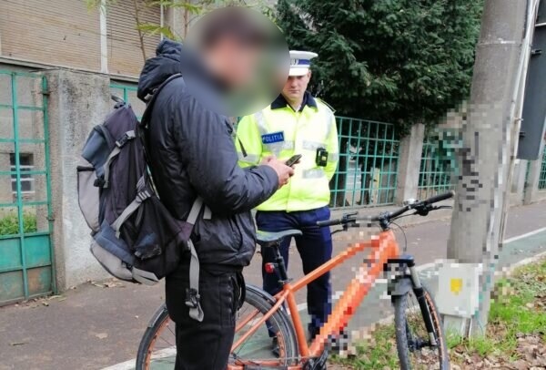 Lângă Timișoara un biciclist a fost prins cu droguri