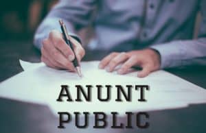 anunt public