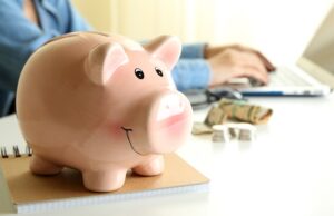 concept of finance and economy with piggy bank
