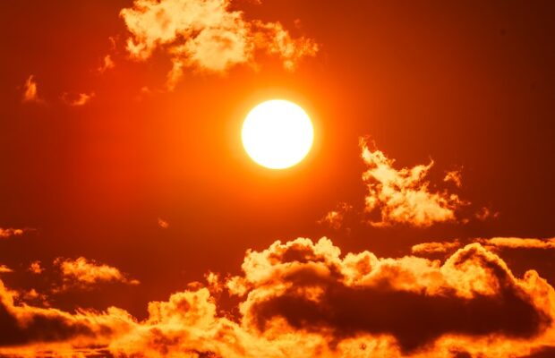 heatwave hot sun. climate change. global warming