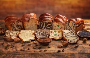 assortment of sweet bread loaf