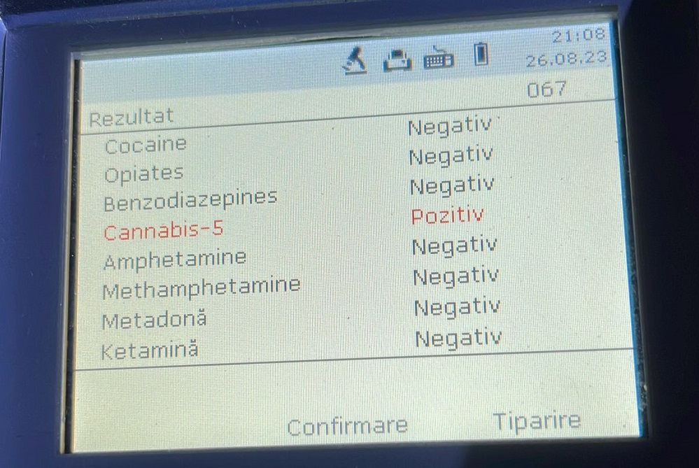 Asa arata un „drug test pozitiv” pentru cannabis