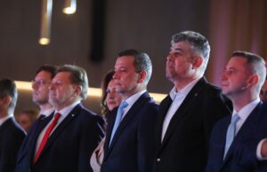 premierul psd marcel ciolacu si ministri psd la conferinta de alegeri psd timis de la timisoara