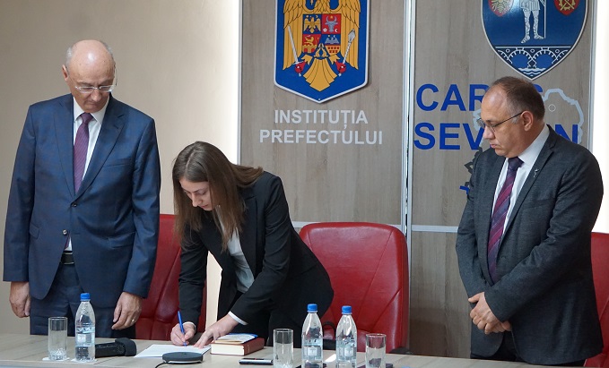 instalare subprefect nou caras severin