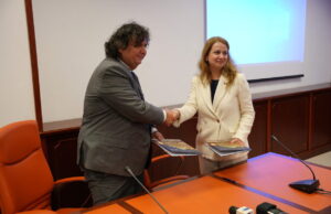 Ligia Deca și Florin Drăgan la Timisoara semnare contract finantare campus dual
