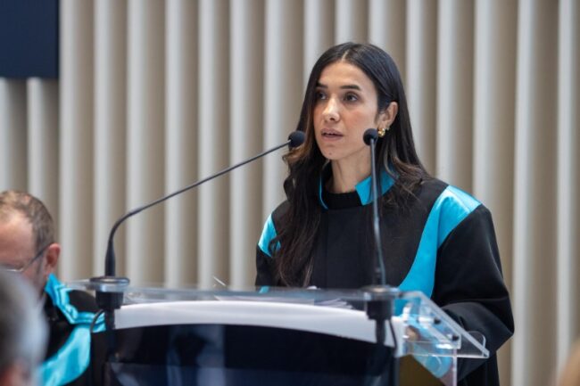 nadia murad, laureata a premiului nobel pentru pace in 2019, la universitatea de vest din timisora (2)