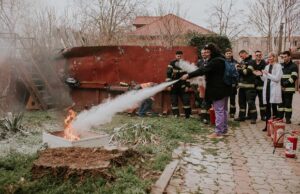 simulare incendiu Vasile Goldis din Arad
