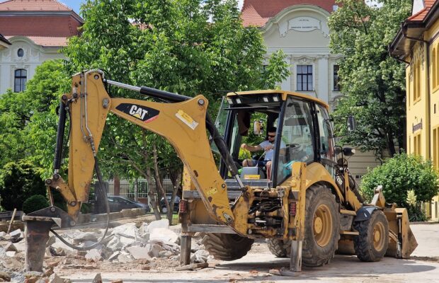 demolari pe str cezar din timisoara 1