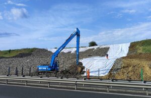 lucrari la taluz pe autostrada a6