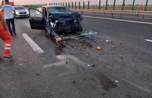 stiri si informatii rutiere; accident pe autostrada langa timisoara