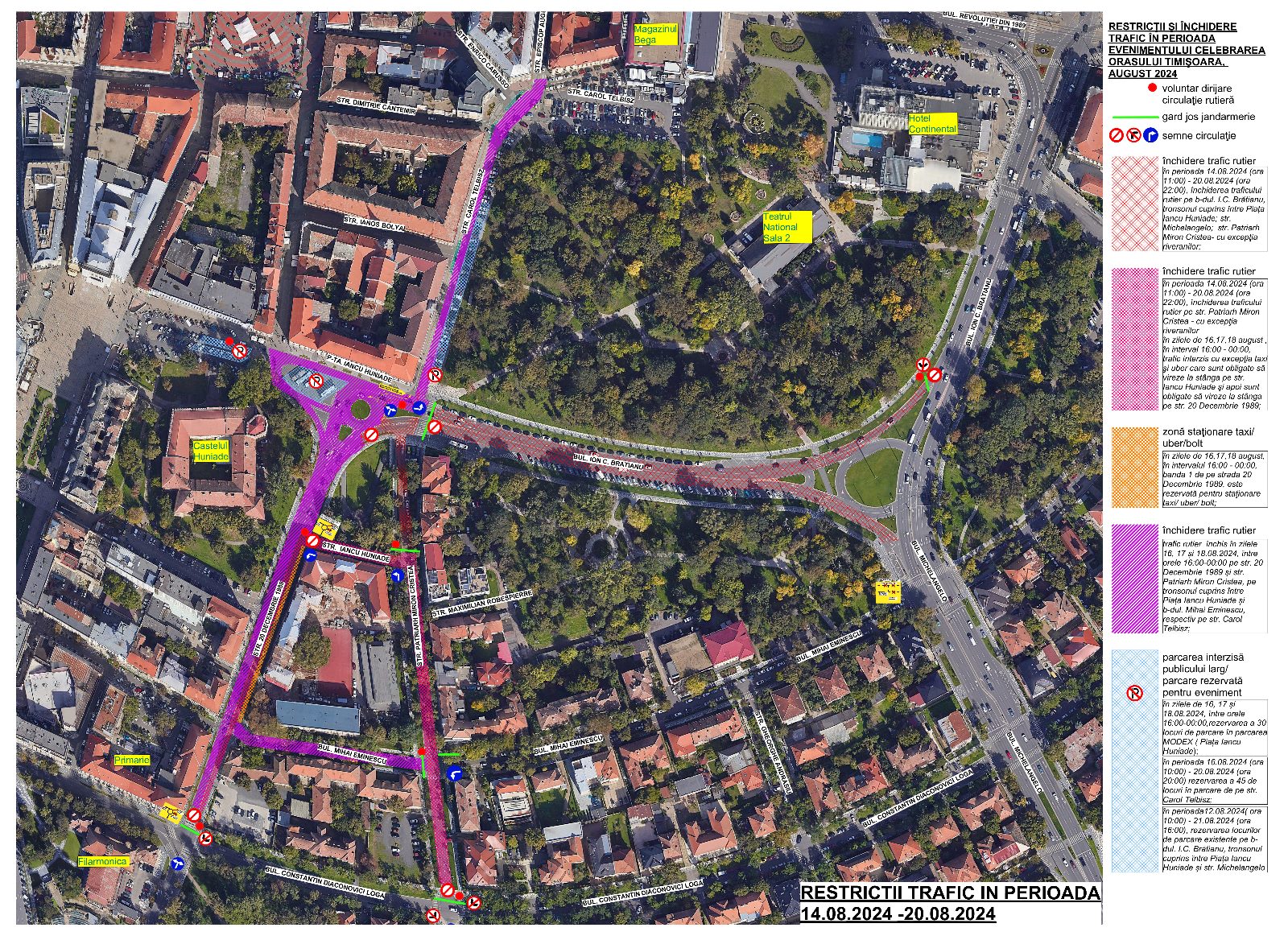 restrictii trafic celebrarea orașului2