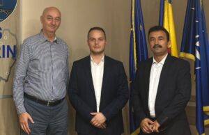 prefectul Ioan Dragomir la instalarea noului director Adrian Dorobanț la APM CS