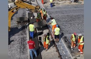 lucrari la calea ferata de pe drumul timisoara giroc