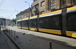 tramvai galben din timisoara