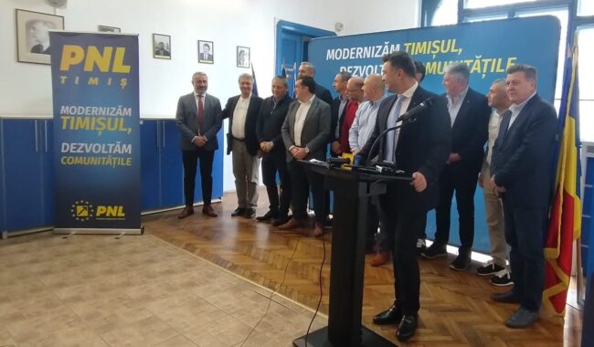 prima conferinta a lui marilen pirtea in calitate de presedinte interimar pnl timisoara