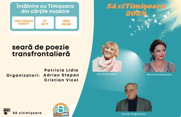 seara de poezie transfrontaliera la timisoara