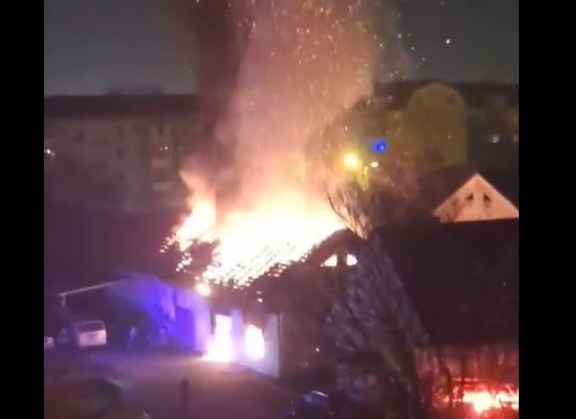 incendiu la o casa din timisoara