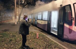 incendiu tramvai armonia timisoara