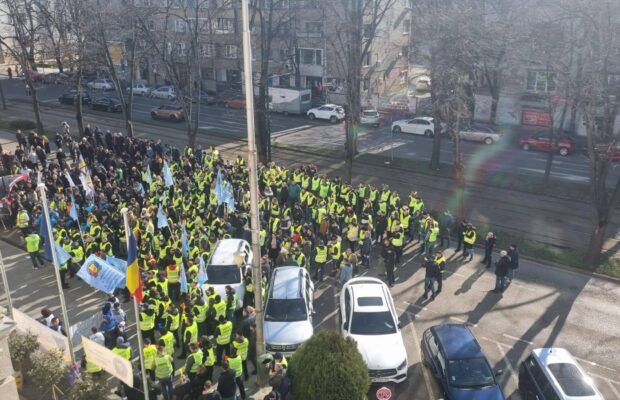 protestul politistilor din timisoara