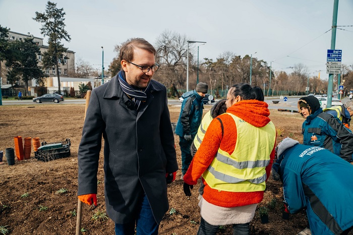 Dominic Fritz la vizita în Piața Mărăști