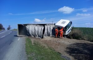 tir rasturnat timisoara arad