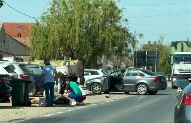 accident in sacalaz, judetul timis